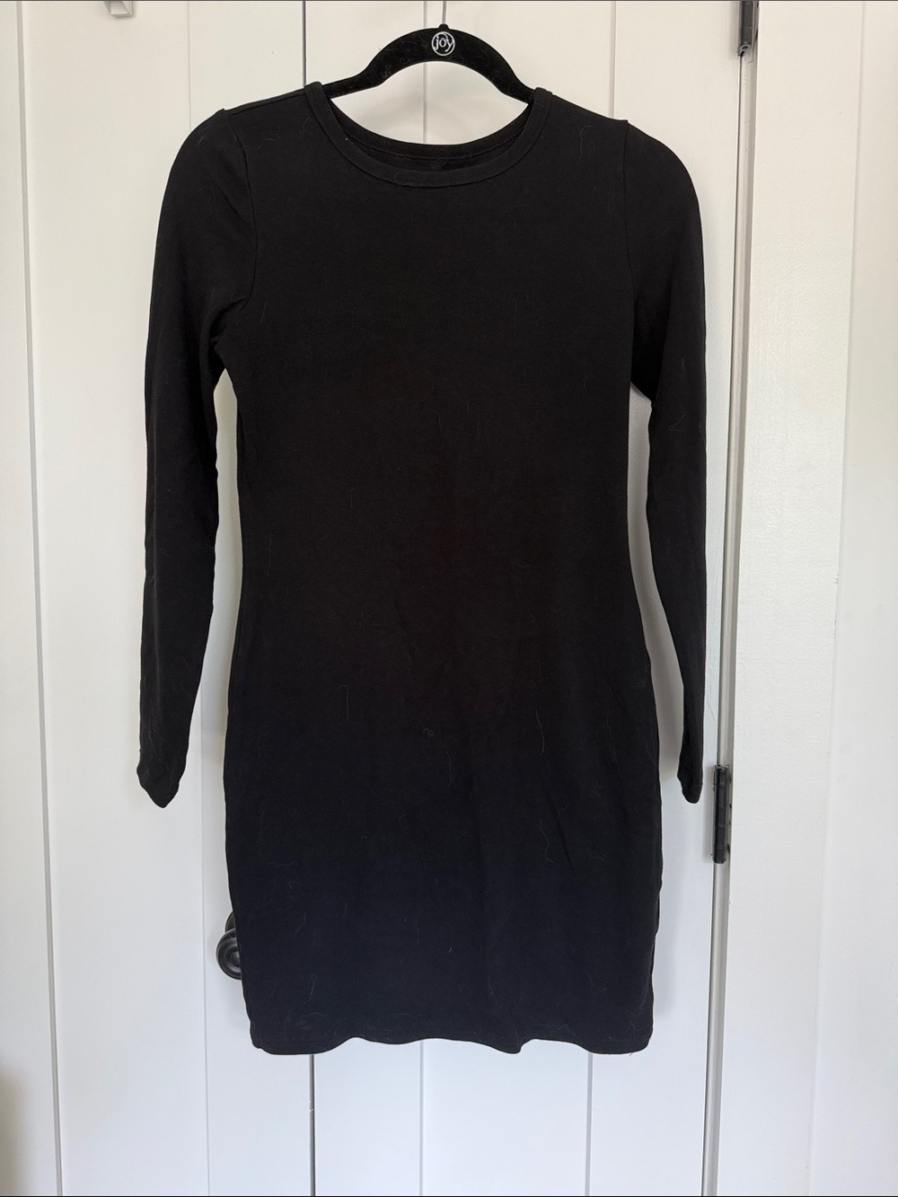 Black Long Sleeve Knit Dress
